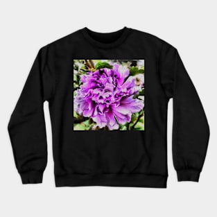 Stocksom Textured Hybiscus Crewneck Sweatshirt